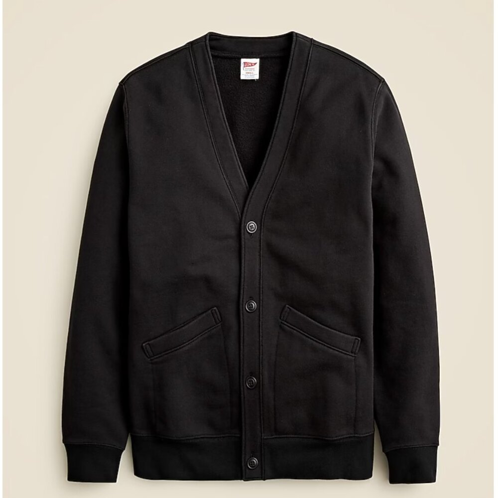 Heritage 14 oz. fleece cardigan sweater Navy XL